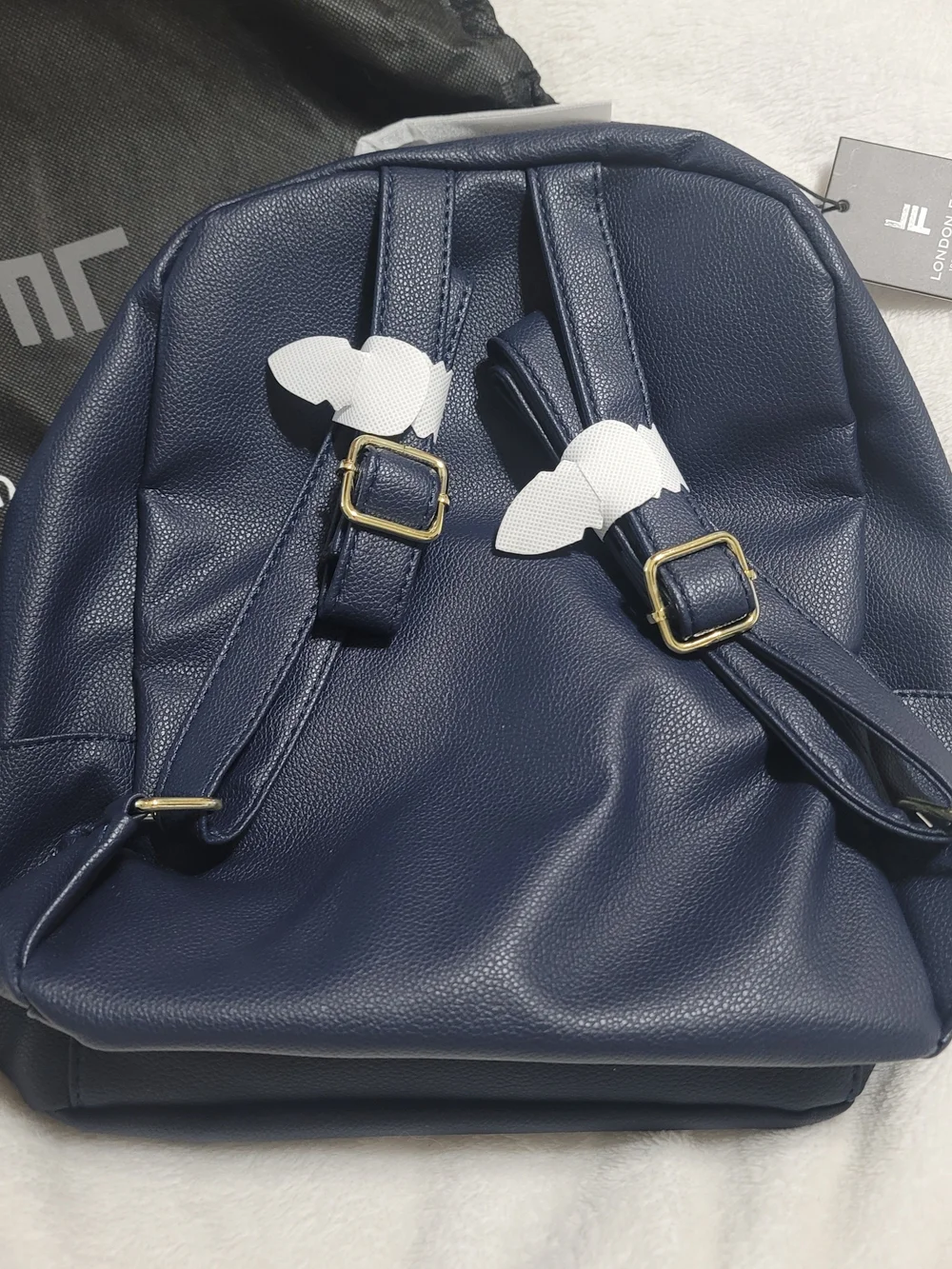 NWT London Fog Navy 100th Anniversary Edition Stella Pebble Backpack‎ MSRP $98